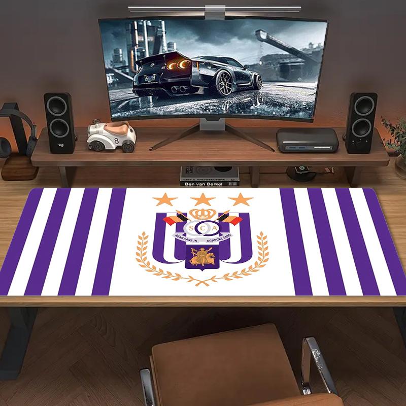 Rsc Anderlecht Mouse Pad Large Gaming Table Cushion Nonslip Laptop Tablet Big Mousepad Xxl Mat Mini Pc Playmat With Lock Edge