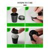 Plastic Refillable Cup Reusable Coffee Cups Refillable Coffee Brewing Tool