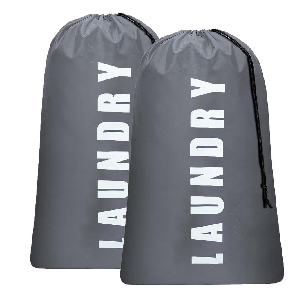 Laundry Bag,2 Pack Travel Laundry Bags for Dirty Clothes,Large Laundry Bags for Traveling,Dirty Clothes Travel Bag, 24" x 36"