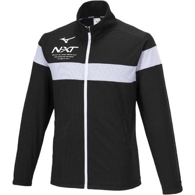 Mizuno Тренировочная куртка Dry Aeroflow, размер 2XL, N-XT, дышащая, 32JCA780, Черная,
