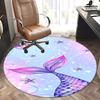 Коврик-сиденье в виде хвоста русалки - Круглый ковер для домашнего декора, офиса, гостиной
