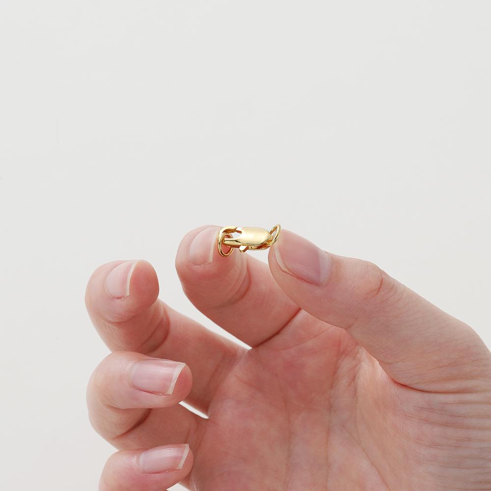 1 шт. 14K/18K позолоченная латунная пружинная застежка-лобстер, открытые соединительные кольца, для изготовления браслетов и ювелирных изделий