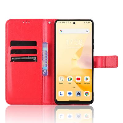 Для Blackview Shark 8/Oscal Tiger 12 Чехол-кошелек Кожаный чехол для телефона с текстурой Crazy Horse