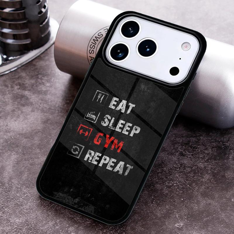 Чехол для телефона для спортзала, фитнеса, бодибилдинга для iPhone 17 16 15 Pro Max Air 14 13 12 11 Plus Ударопрочный чехол