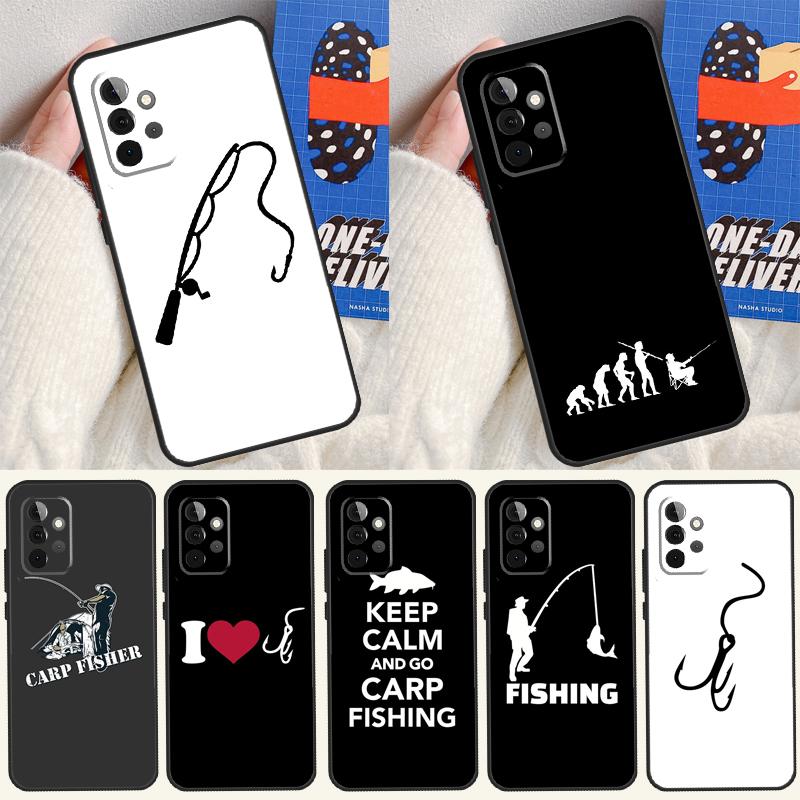 Fish Fishing Carp Case For Samsung Galaxy A14 A55 A06 A05 A36 A26 A16 A54 A34 A22 A32 A52 A35 A15 A53 A13 A56
