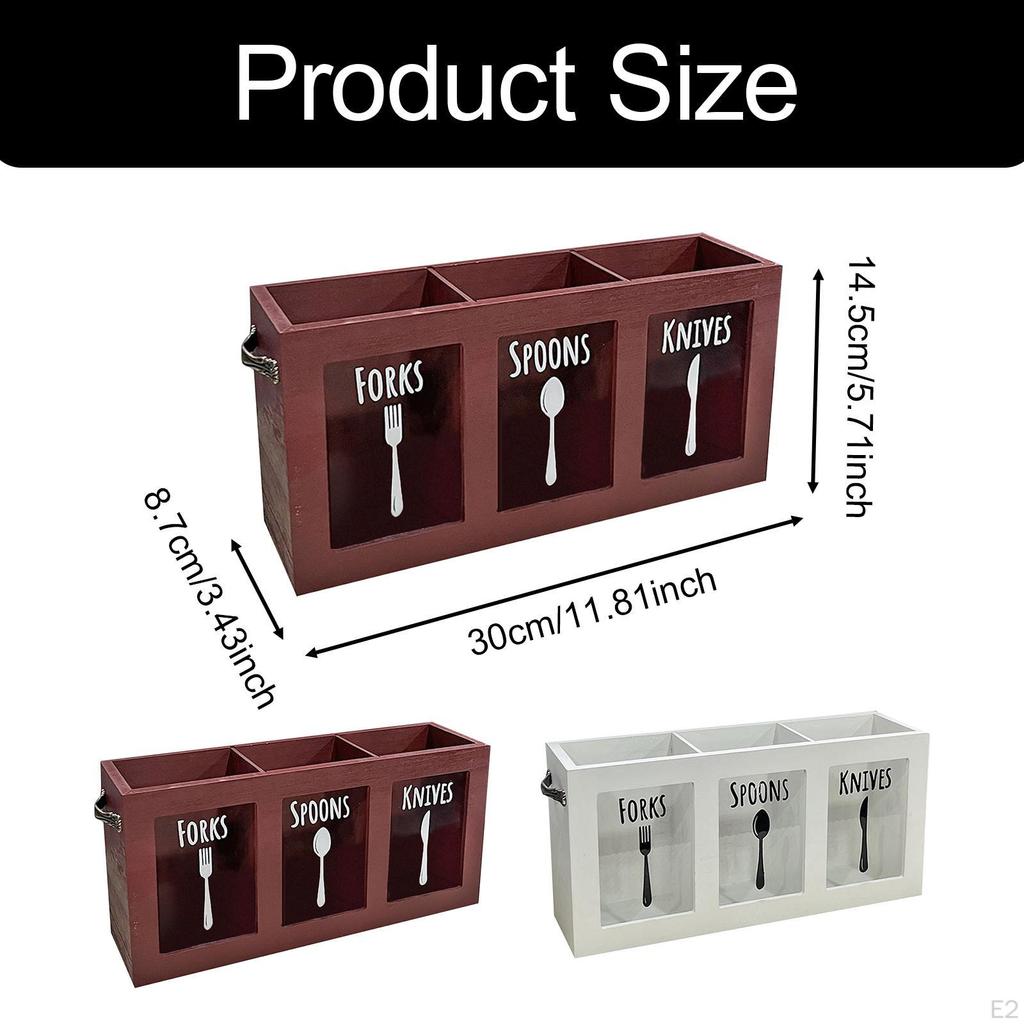Органайзер для столовых приборов для кухонной утвари, контейнер для хранения ложек и вилок