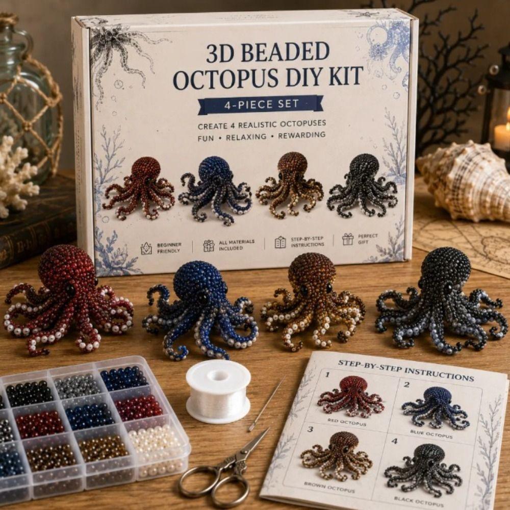 Beginner Friendly 3D Beaded Animal DIY Kit Animal Shape Handmade Craft Kit Home Decoration