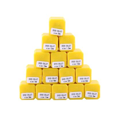 Набор пружинных цанг ER20 15 шт. для гравировального станка с ЧПУ и фрезерного токарного станка 1–13 мм