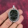 Moldavite Pendant, 925 Solid Sterling Silver Jewelry, Gemstone Pendant, Gift For Her Handmade Dainty Jewelry