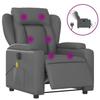 VidaXL Fauteuil de massage inclinable électrique gris similicuir 3204540
