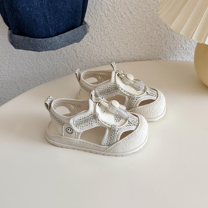Стильные нескользящие мягкие детские сандалии для девочек 1-3 лет