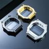 Металлический корпус из нержавеющей стали для Casio Маленький квадратный Модификация A168 Обновление Корпус часов из нержавеющей стали Золотой цельнометаллический корпус