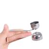 304 Stainless Steel Egg Cracker Double Head Egg Opener Egg Accessories Egg Top Remover  Boiled Egg
