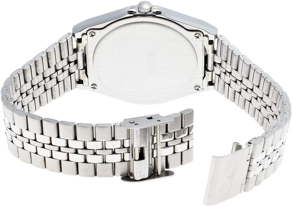 Мужские серебристые часы Citizen Q&Q SOLARMATE H980-204