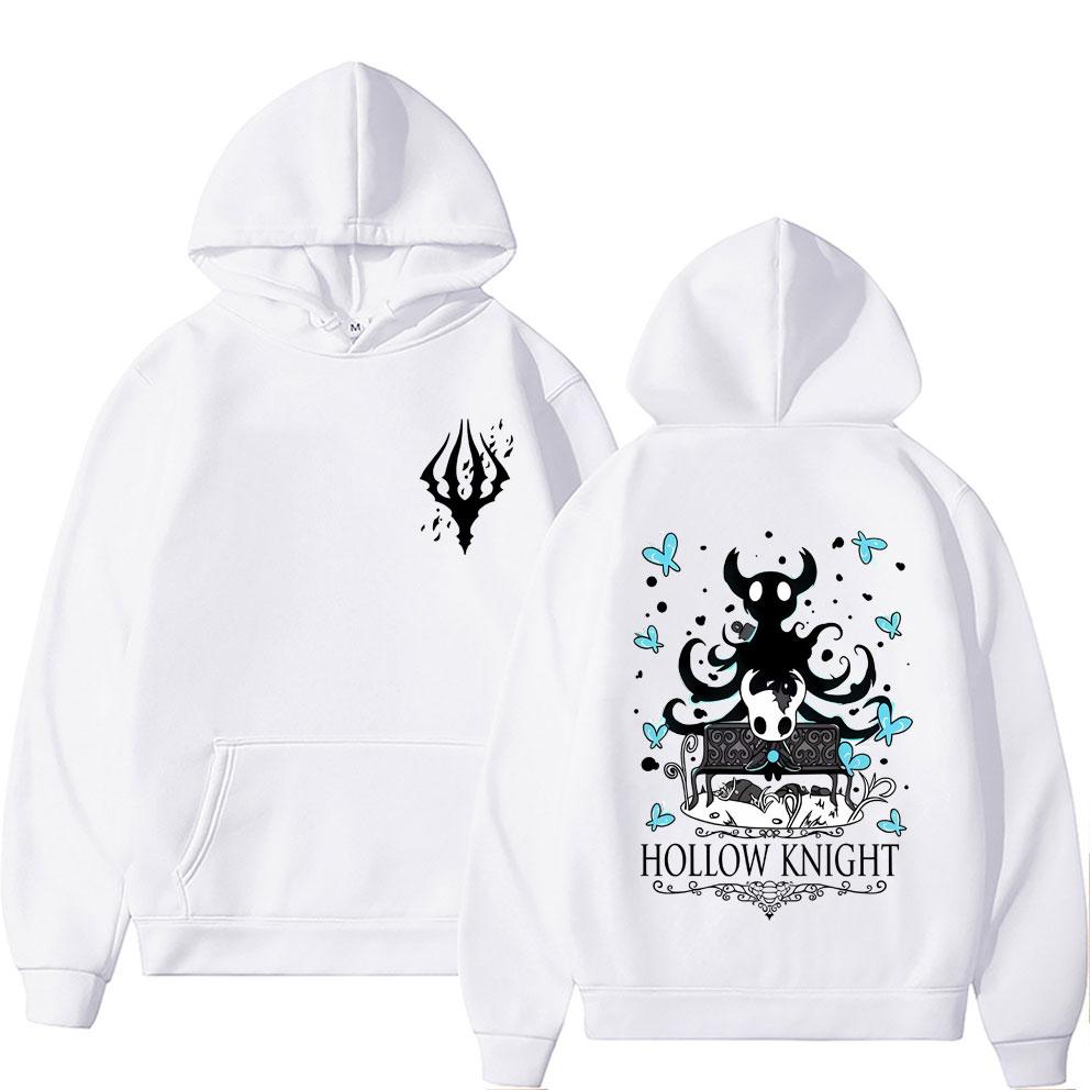 Горячая Распродажа Игровая Толстовка с Графикой Hollow Knight Мужская Женская Смешная Толстовка-Пуловер для Любителей Игр Мужская Новинка Мультяшный Стиль Уличная Одежда