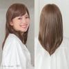 Медицинская комната полностью бесплатный Шелковисто-бежевый rm005SBE [AQUADOLL] Парик, использование, шапочка, средний, парик, парик, женский парик, размер, SBE.