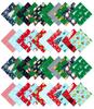 Christmas Theme Print Precut 5-inch Cotton Fabric Quilting Squares Charm Pack DIY Patchwork Sewing