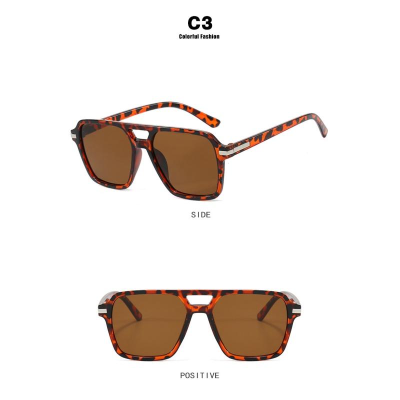 Мужские солнцезащитные очки, женские солнцезащитные очки в стиле ретро с квадратной оправой в форме рисового ногтя.