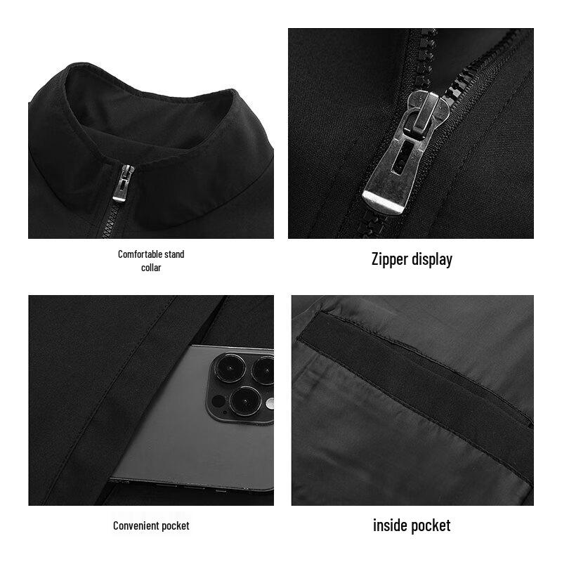 JEANSWEST Мужская повседневная куртка с воротником-стойкой и спущенным плечом