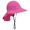 Breathable Large Brim Beach Hat Kids Sun Hat Beach Play Hat with Neck Flap Sun Protection Hat