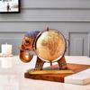 Home And Office Decorative Globe Metal Elephant Table Top Showpiece Globe,Home House Decoration items,Decor and Gift for Living Room