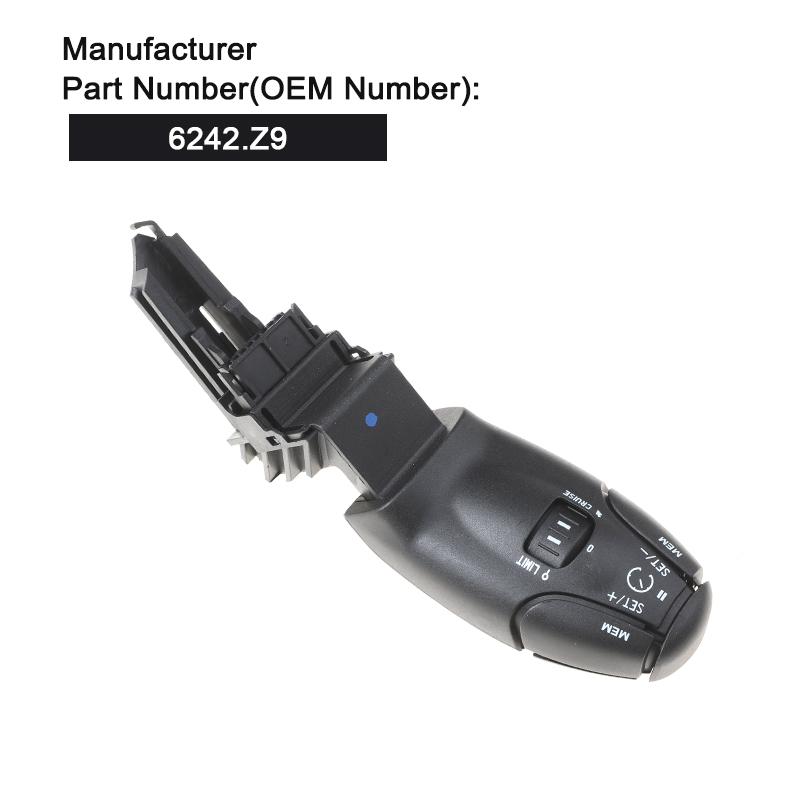 6242.Z8 6242.Z6 6242.Z9 Cruise Pole Switch with Speed Limit for Peugeot 207 208 307 406 Parker Partner, Citroen C3/4/5