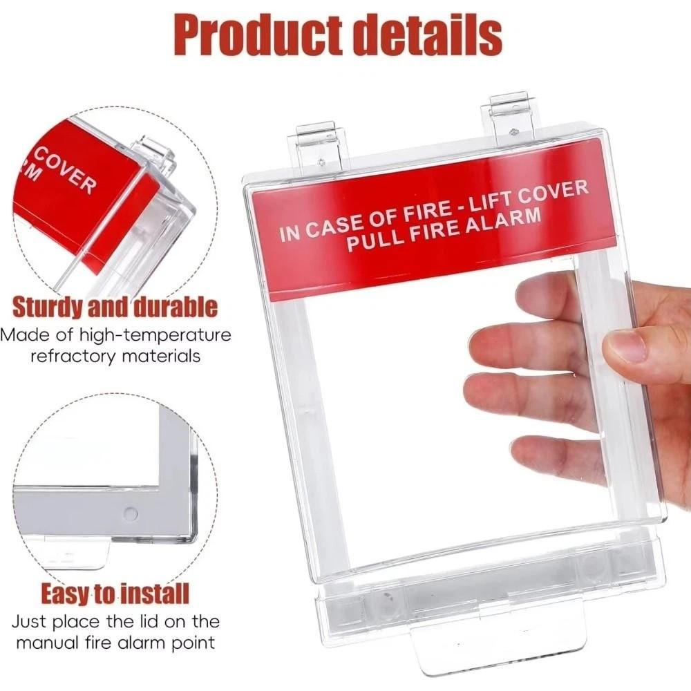 Wall Mounted Alarm Pull Station Cover Transparent Housing Protective Cover Schools
