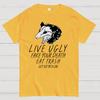 Possum Quotes Cotton Summer Casual Cool Loose T-Shirt