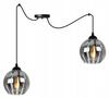 Elegant Chrome Spider Hanging Lamp Glass Shade