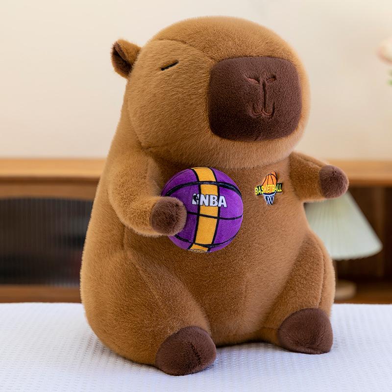 New basketball capybara plush toy basketball capybara plush doll basketball capybara doll doll mall