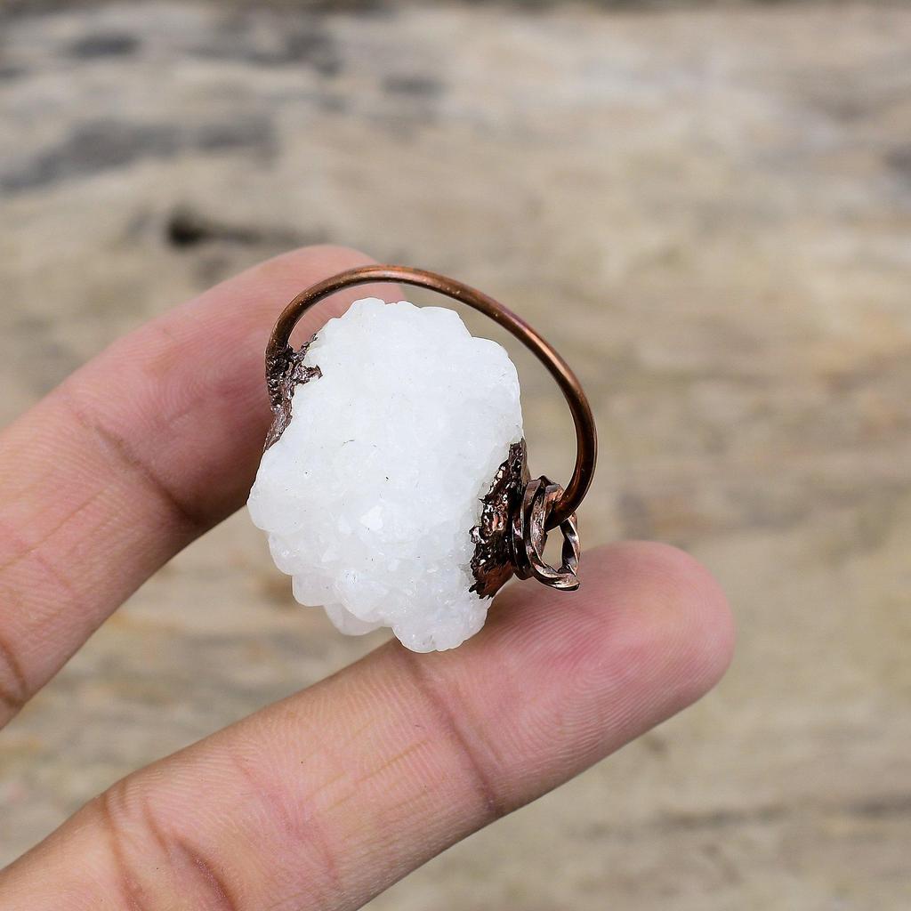Подвеска Rainbow Moonstone Druzy, электроформованная медная подвеска, подвеска ручной работы, подвеска из драгоценного камня, электроформованная бижутерия, уникальная подвеска для подарка