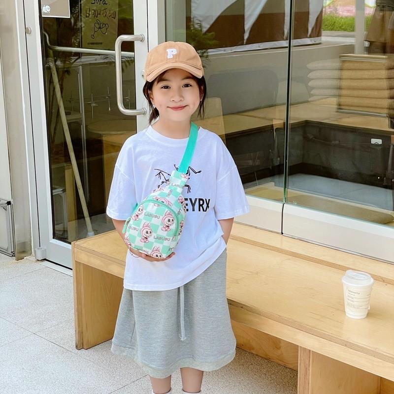 Повседневная мультяшная наплечная сумка для малышей с легким дизайном для ежедневного использования