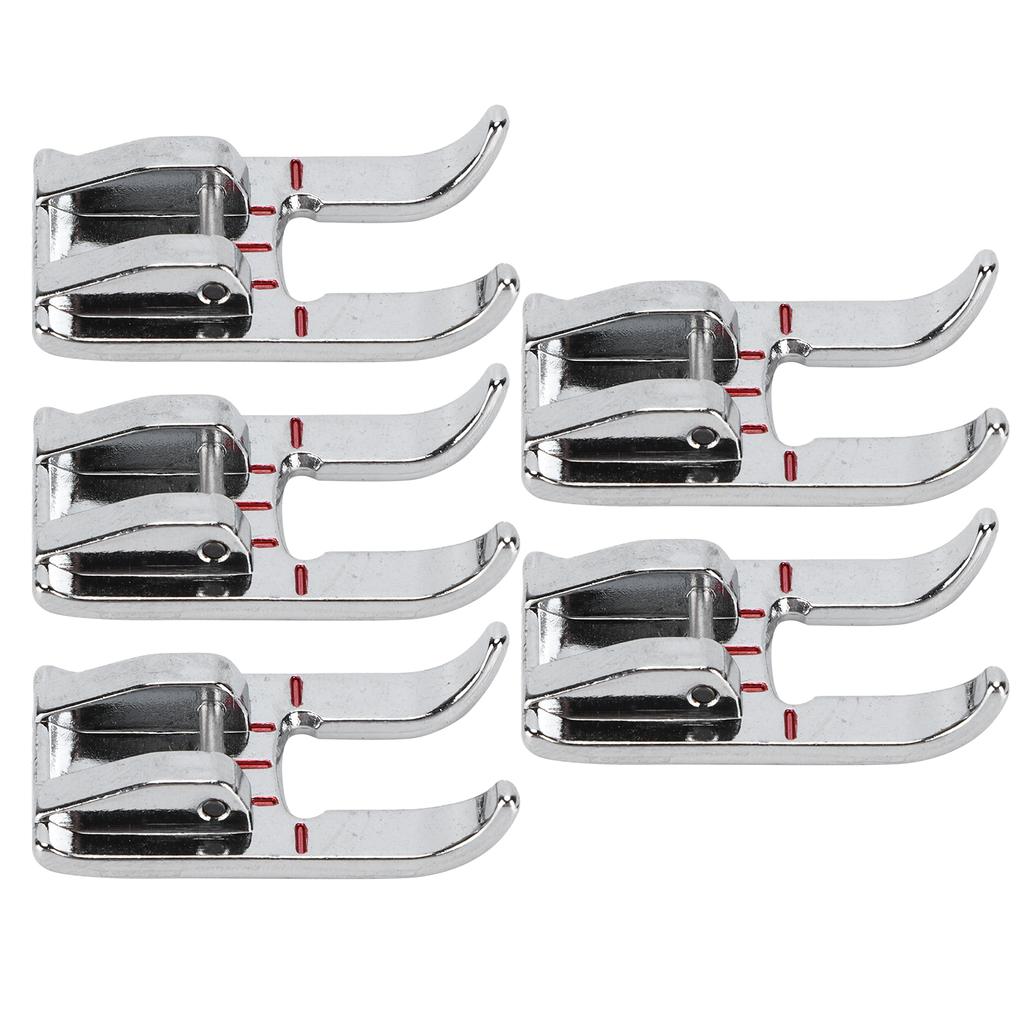 5 шт. Лапка для сатинового стежка из нержавеющей стали, многофункциональные аксессуары для бытовых швейных машин