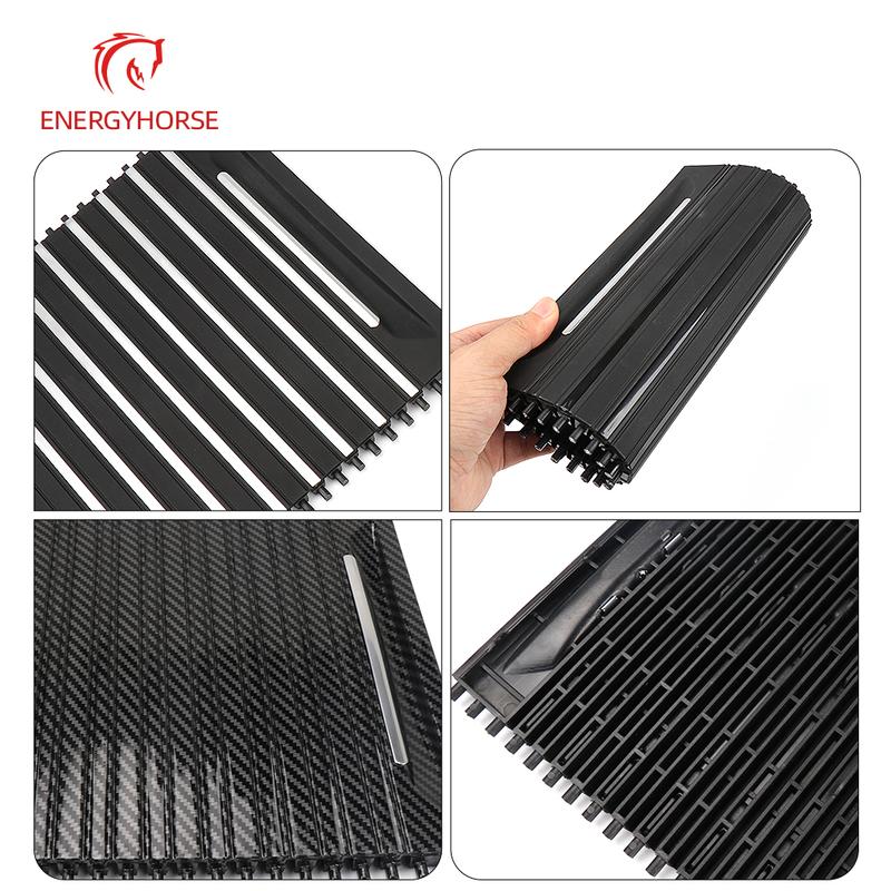 Car Inner Center Console Roller Blind Cover Cup Holder Sliding Roller Blind Accessories For BMW X5 X6 F15 F16 2013-