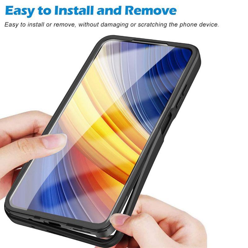 Чехол 360 Front Back для Poco X3 X5 X4 M4 M3 Pro 5G, противоударный прозрачный силиконовый чехол для Poco M4 M2 F3 C3, прозрачный чехол Funda Coque