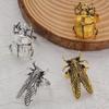 Punk Beetle Open Ring for Men Women Exquisite Cicada Insect Finger Ring Vintage Exaggerated Hiphop Casual Versatile Jewelry Gift