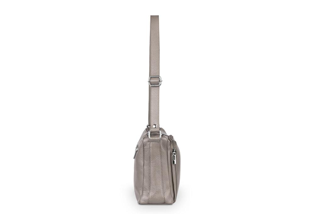 Vera Pelle Antonio Choco Leather Handbag