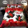 Print on Demand Custom Cartoon Logo Text Winter Bed Sheets Bedding Set  Kids Set 3 Pieces Queen Size Bed Sheet Set