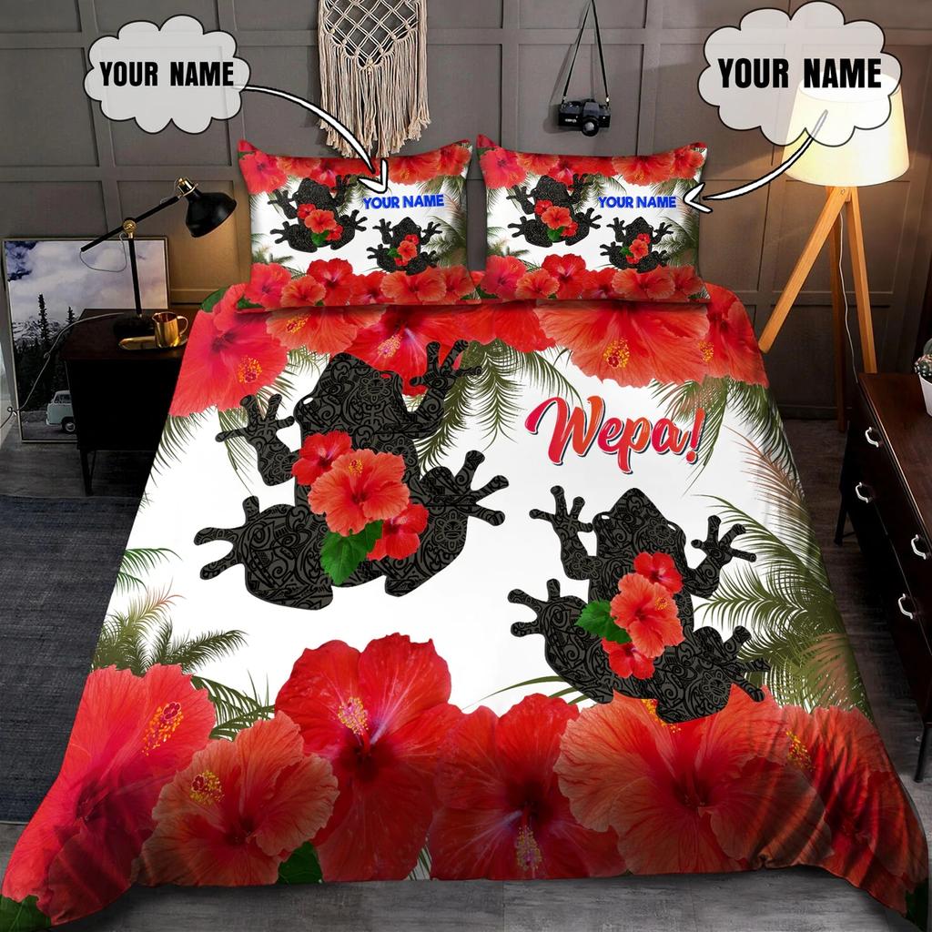 Print on Demand Custom Cartoon Logo Text Winter Bed Sheets Bedding Set Kids Set 3 Pieces Queen Size Bed Sheet Set