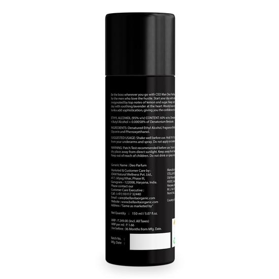 Мужской парфюмированный дезодорант SEO (150 мл), Генеральный директор Man Deo Parfum, Bella Vita