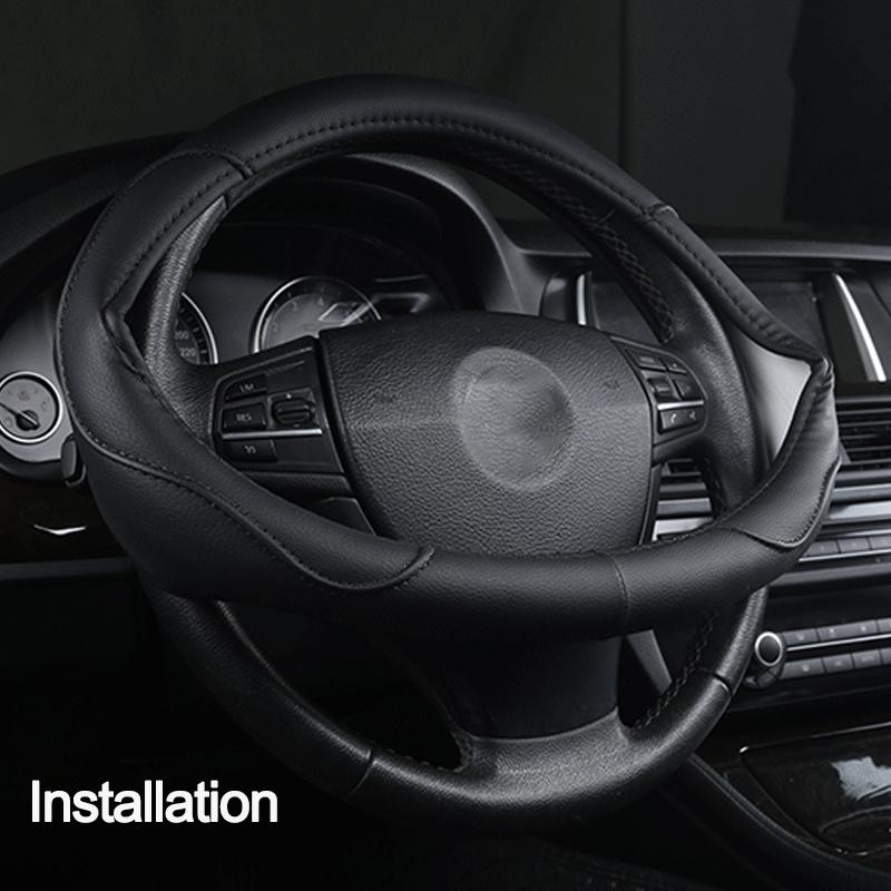 O Type Car Steering Wheel Cover Wrap For Ford Ranger 2018 2019 2020 2026 2026 2026 2026 Auto Accesorioss Holder Protector