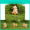 Adorable Akita Dog Figurine For Diy Succulent Decoration Resin Miniature