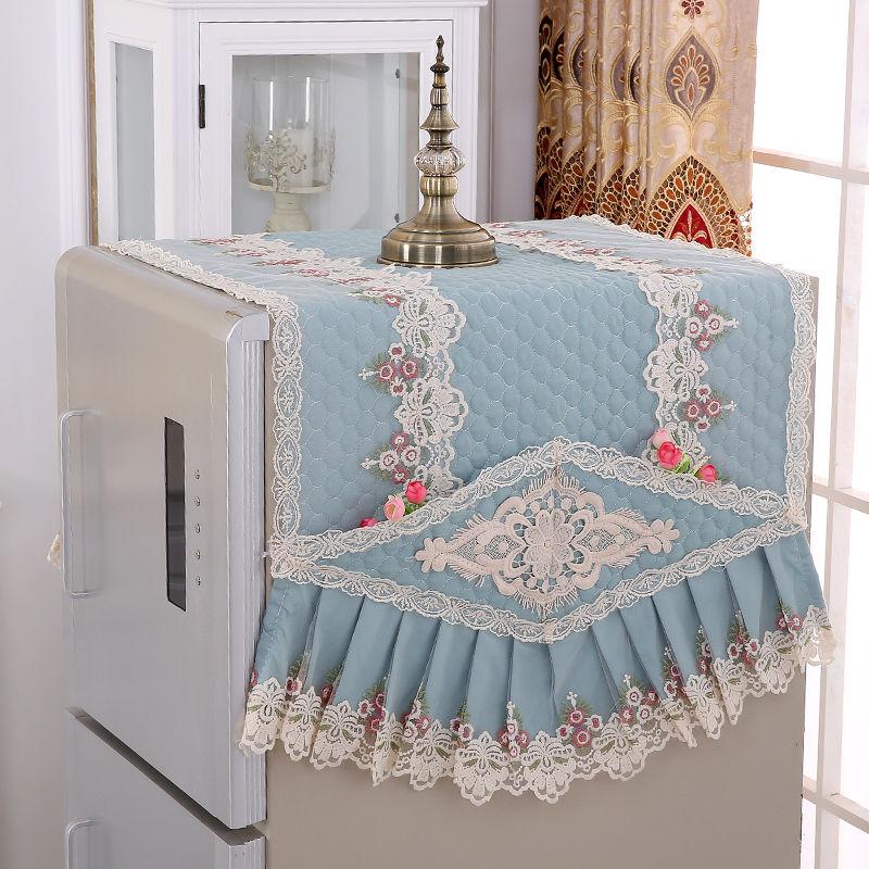 Ткань Кружевной Чехол для Холодильника, Чехол Для Морозильника, Пылезащитный Чехол Для Стиральной Машины Барабанного Типа, Полотенце