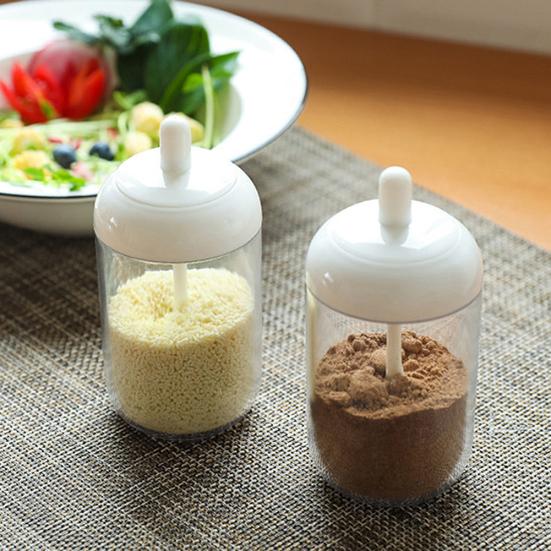 Salt Spice Pepper Seal Sugar Bottle Lid Box Seasoning Spoon Jar Kitchen Cruet