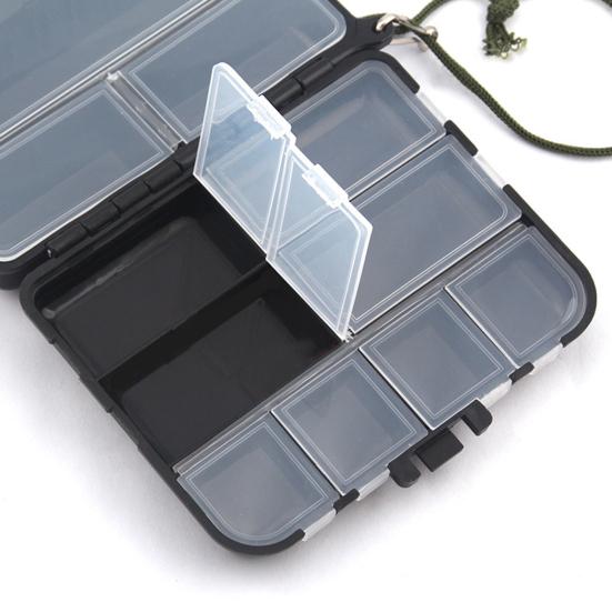 Коробка для рыболовных приманок, двухсторонняя, с несколькими отделениями, портативная, водонепроницаемая, прочная, для искусственных рыболовных приманок, органайзер, кейс для хранения, контейнер