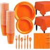 Monochrome Party Set Disposable Plastic Plate Cup Napkin Tableware Birthday Party Christmas Wedding Party