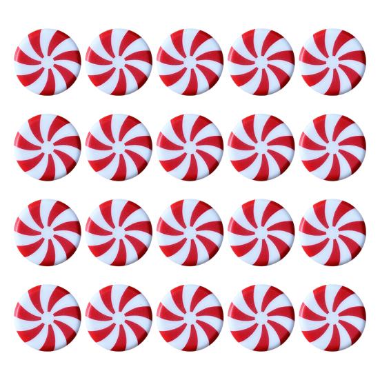 Yousheng 10/20/24Pcs Cabinet Door Knob Cover Christmas Peppermint Candy Drawer Closet Dresser Wardrobe Door Pull Handle Decoration Cover
