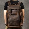 Vintage Crazy Horse Genuine Leather Backpack Men Leather Bagpack Climbing Rucksack Male Large Hiking Backpack M814 Mochila
