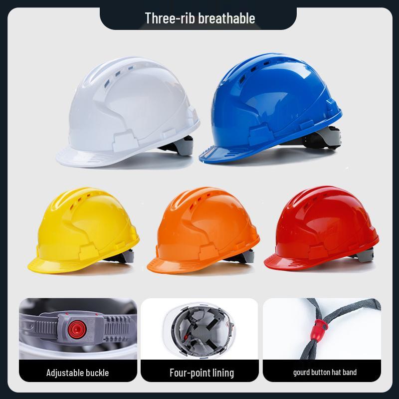 Iron Head Kung Fu Classic V-Shaped Breathable Anti-Smash Safety Helmet with Printing for Construction and Labor Protection.