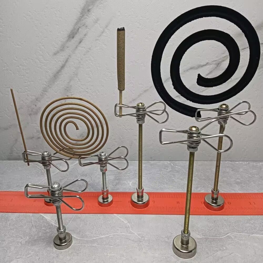 Магнитный держатель для москитной спирали Многофункциональная деревянная подставка для благовоний Домашний репеллент от комаров